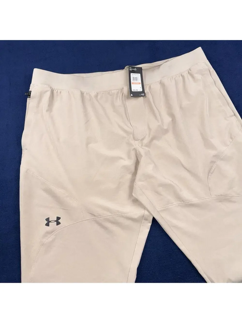 Under Armour Sportstyle Elite Track Pants Men 3XL Tan Tapered Athleisure Gym NWT - Picture 8 of 9